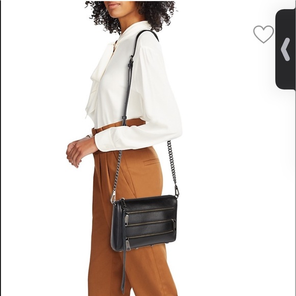 Rebecca Minkoff Bags Rebecca Minkoff Mini 5 Zip Leather Crossbody Bag Poshmark